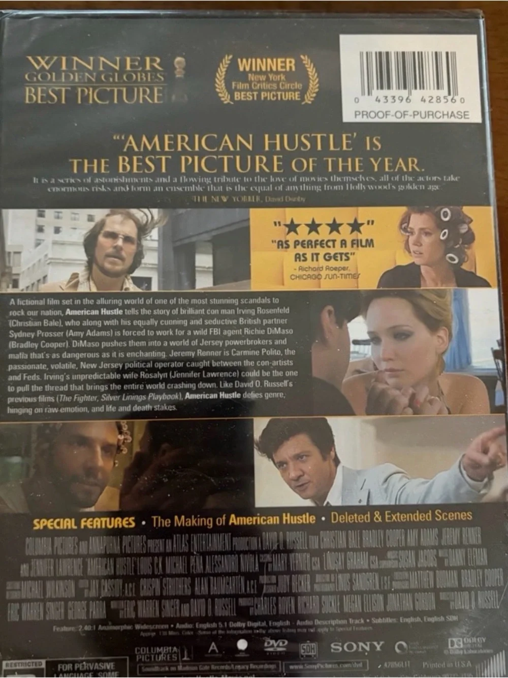 NWT American Hustle DVD
